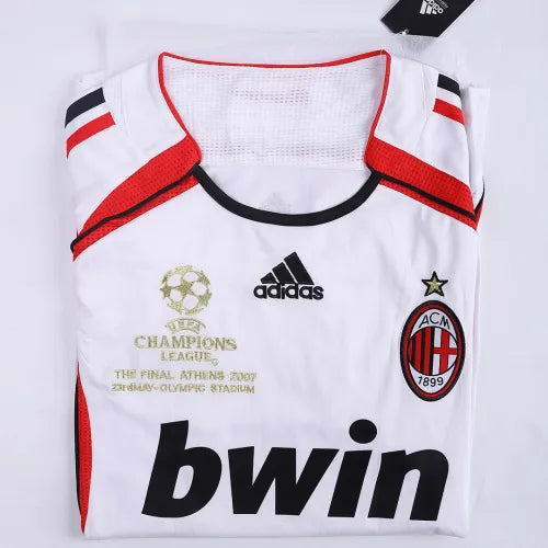 AC Milan Ronaldo #99 Kakà #22 Maldini #3 Pirlo #21 UCL Final Retro Jersey Away Replica 200607