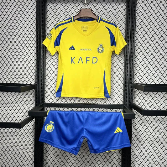 Kids Al Nassr Home Kit Jersey+Shorts 2024/25