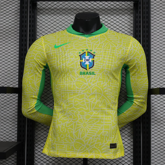 Brazil home  long sleeved24/25