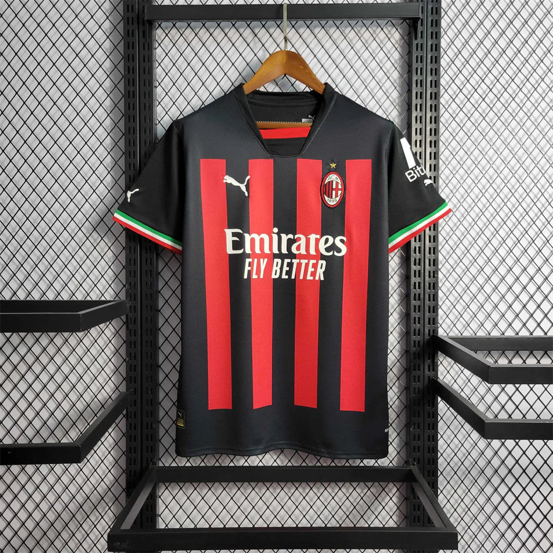 AC Milan Soccer Jersey Home Replica 2022/23