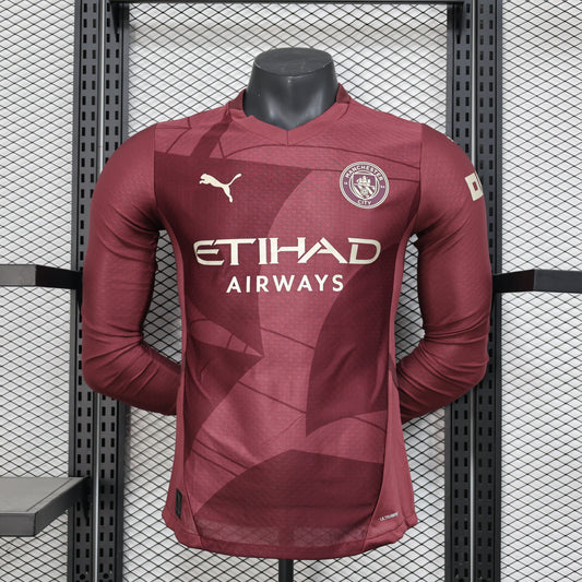 Manchester City Away Long Sleeve Player Edition  24/25