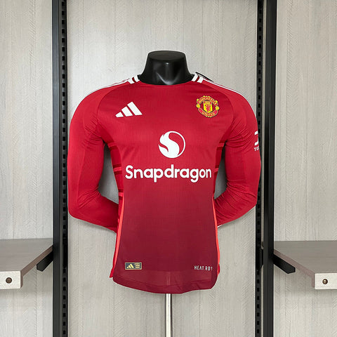 Long sleeved Manchester United home -  Long sleeved